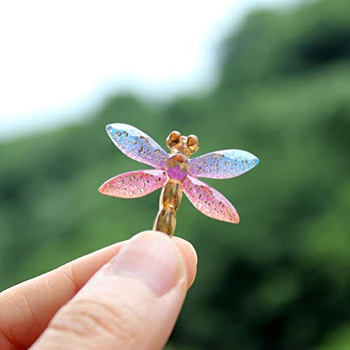 EXCEART 24Pcs Dragonfly Charms Acrylic Dragonfly Flat Back Charms Insect Connectors Embellishment for Jewelry Making DIY Crafts - Image 2