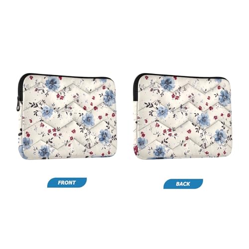 Funda Vintage Azul Floral para Laptop 13-14 Pulgadas miniatura 2