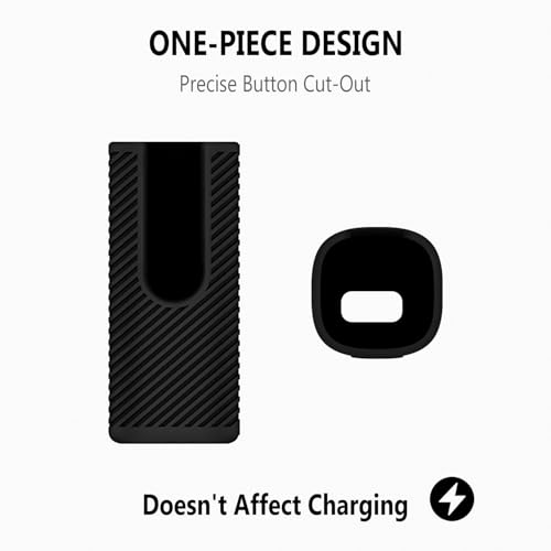 Geiomoo Silicone Case for Skullcandy Dime Evo, Soft Flexible Scratch Resistant Protective Cover with Carabiner (Black) by Geiomoo - Used condition - US$8.24