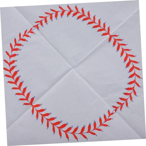 TOYANDONA 40 Peças De Guardanapo De Beisebol Guardanapos De Decorativos Impressão Colorida Decoraçõe