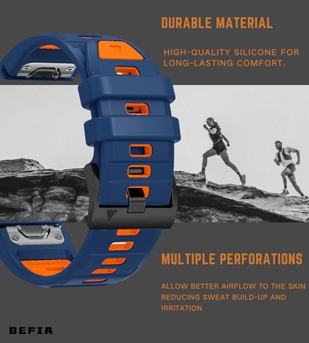 Image of 22mm Watch Band for Garmin fenix 8 47mm 5 6 fenix 7 sapphire solar band Quick Fit 22 Watch Bands for Garmin Watch Forerunner 965 955 epix gen 2 47mm Strap Comfort for Men Women