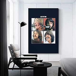 SHUPSY Poster collectif The Beatles Star – Peinture décorative sur toile – Impression d’art moderne pour chambre à coucher – 50 x 75 cm - Les Beatles, Paul McCartney, John Lennon, RIngo Starr, George Harrison SHUPSY Poster collectif The Beatles Star - Peinture décorative sur toile - Impression d'art moderne pour chambre à coucher - 50 x 75 cm – Image 3