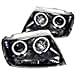 Spyder Auto 5011145 LED Halo Projector Headlights Black/Clear