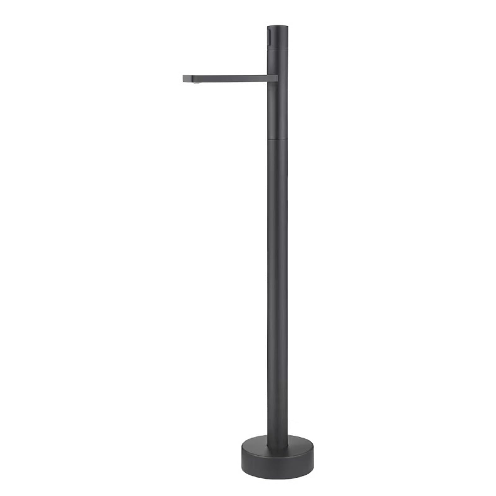 HADECOLL Freestanding Bath Mixer Tap Hot And Cold Freestanding Bathtub Faucet Brass, Black,Black