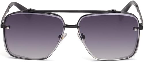 Miniatura 2 de Dollger Gafas de sol de aviador cuadradas de gran tamaño para hombre, marco de metal, estilo vintage, degradado, protección UV400