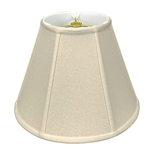 Royal Designs Deep Empire Lamp Shade, Linen Beige, 8 x 14 x 11