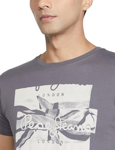 Image of Pepe Jeans Men T-Shirt|Cotton|Slim Fit