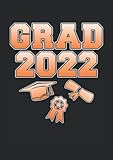  Graduación escolar Grado 2022: Cuaderno punteado, DIN A4 (21x29,7 cm), 120 páginas, papel color crema, cubierta mate
