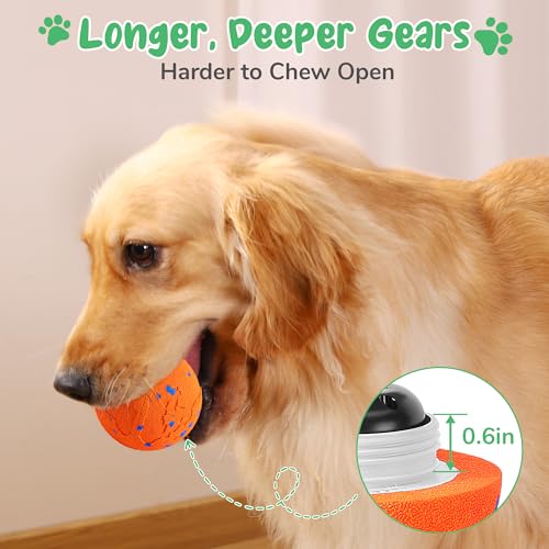 Zizimoko Smart Interactive Dog Toys,Vibrating Dog Ball,Pet Bounce Ball for Dogs (Small & Large),Chew-Proof Shell,Automatic Moving/Bouncing/Rotating, E-TPU Material,Ip68 Waterproof — view 4