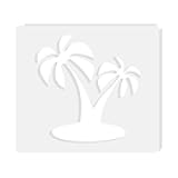 Maple Leaf Router Templates, Acrylic Router Inlay Template for Woodworking, 5mm Thick Decorative Template Router Jig Woodworking Craft Tracing Stencils Guide Tool (Palm Tree)