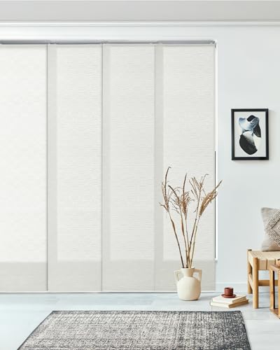GoDear Design Adjustable Sliding Panel Track Blinds, Patio Door Blinds,
