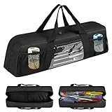 Large Capacity & Easy Access: Organize all your grilling gear with ease! This spacious grill utensil storage measures 22 x 6.5 x 7.2 inches, effortlessly accommodating utensils up to 22 inches long. The wide-mouth opening and smooth two-way zipper ma...