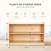 OOOK Montessori Shelf, Toy Organizers and Storage, 2-Tier Toddler Bookshelf Suitable for Classroom, Kindergarten, Kids Room, Playroom and Daycare Center