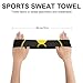Nuclear Radiation Warning Sign Workout Headbands Elastic Sport Sweatband for Athletic Yoga Running Gym Women Men