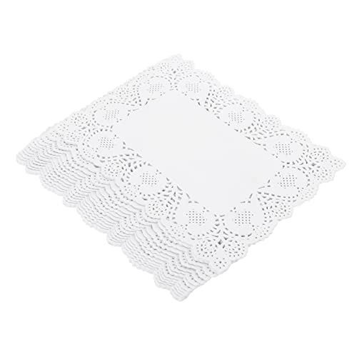 BESTonZON 150fogli Tovagliette Decorativi Carta Merletto Rotonde Per Torte e Dessert Per Matrimoni e Feste Materiale Sicuro Alta Qualità Per Ogni Occasione