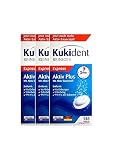 Kukident Aktiv Plus Gebissreinigungstabletten (136 Stück (3er Pack))