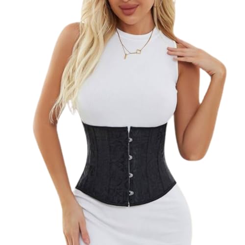 Corpete Corset Corselet Cinta Modeladora Underbust Aço Linha Premium Preto M539