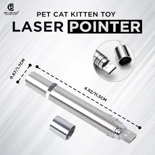 Image of Cat Laser Toy for Indoor Cats | 3-in-1 Interactive Laser Pointer | USB Rechargeable | Multi-Pattern Light Modes | Portable Pet Exercise Toy with Health Check Light