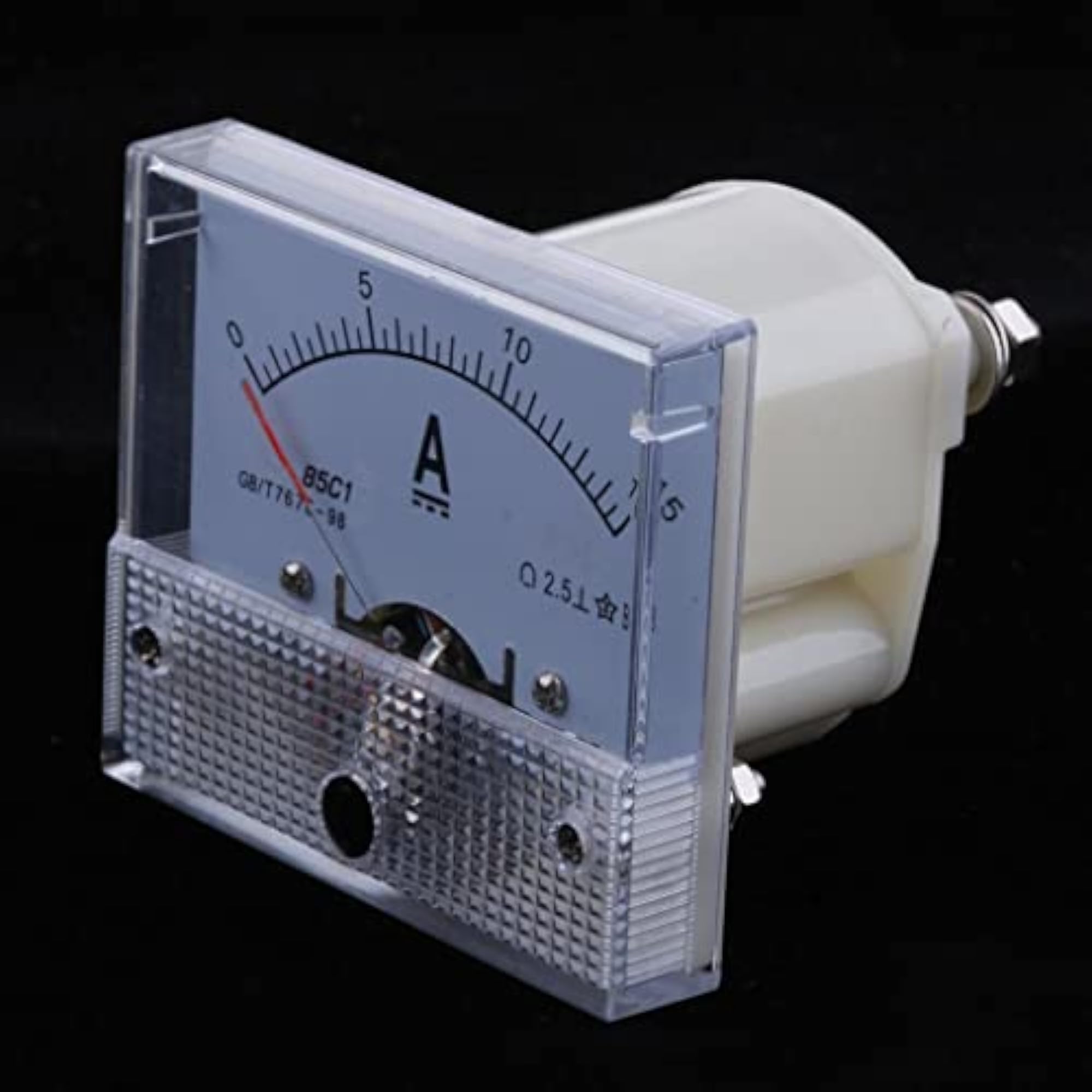 DC Analog Ammeter Panel Meter, 0-15A Current Gauge