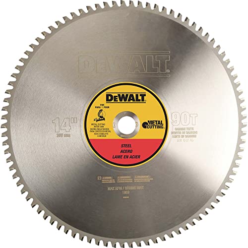 DEWALT DWA7745 90 Teeth Light Gauge Ferrous Metal Cutting Saw Blade 1-Inch Arbor, 14-Inch by DEWALT - Used condition - CA$142.07