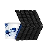 Eishockey-Pucks, 100 Stück, offizielle Verordnung, zum Üben und für klassisches Training, Durchmesser 7,6 cm, Dicke 2,5 cm, 170 g, Schwarz