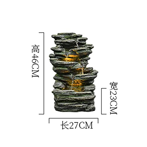 Alpine Rockery and Flowing Water Curtain Wall Fountain #TOP30