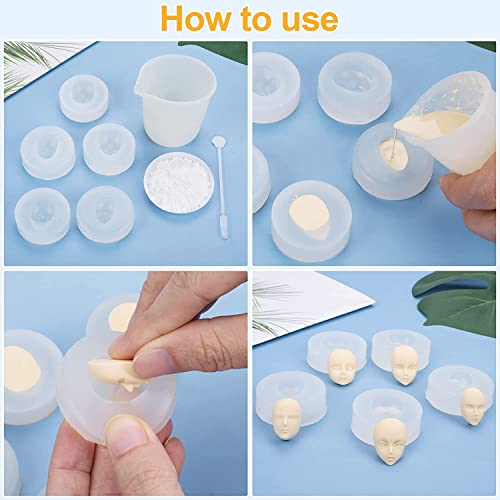 MIMIRACLE Silicone Face Molds, Small Baby Face Mold for Clay & Fondant by MIMIRACLE - Image 3