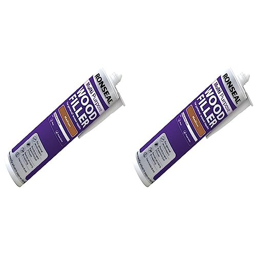 Ronseal MPWFM310 310ml Medium Multi-Purpose Wood Filler Cartridge (Pack of 2)