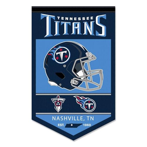 Fanion Tennessee Titans en feutrine de qualité supérieure