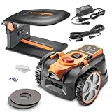 Robot Tondeuse Autonome 18V sans Fil périmétrique avec Station de Charge et Garage   Max 400m²