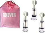 FINEVER Anti Cellulite Cup Massager Vacuum Suction Silicone Cupping Cups Massage Vacuum Suction for Face Leg Arm Back Shoulder Muscle (4.1X1.1 Inch, 3, Count)