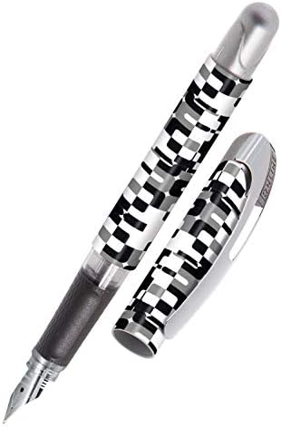 ONLINE College ink pen Camouflage ergonomic fountain pen for school / college solid medium nib, soft grip part for standard ink cartridges refillable ideal for beginners, pupils & students