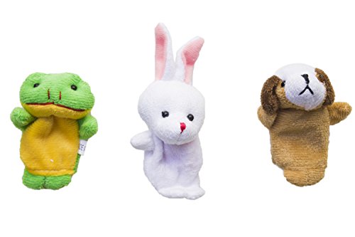 Kit 10 Dedoches Fantoche Brincadeira Brinquedo Dedo Animais Bichinho Pelúcia Bicho Bebê