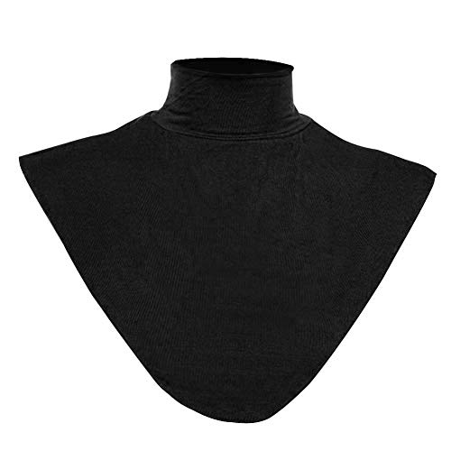 Joyci Fashion Islamic Women's False Collar Modal Mock Turtleneck Collar (Black)
