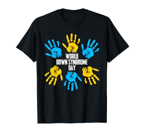 World Down Syndrome Day Hand Print Sped Teacher T-Shirt
