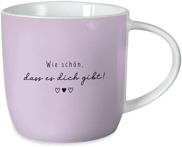 Kaffee-Tasse Mit Echtgold – Porzellan, 420 Ml, Spruch „Ein Guter Tag“, Geschenkidee