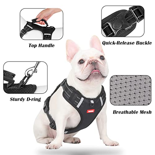 Doggiekit No Pull Dog Harness Reflective No Choke Pet Padded Vest Harness For Small Medium Large Dogs,Breathable Heavy Duty Dog Walking Harness With Easy Control Handle For Outdoor Training Running #TOP3