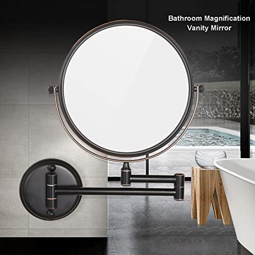 Miroir grossissant mural rechargeable et rotatif à 360° - 4