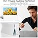 Prechen 15.6'' Touchscreen Portable Monitor, FHD IPS Display with Built-in Speaker & Protective Case, 10-Point Touch Screen, HDMI & USB-C Travel Monitors for Laptop, PC, Phone,Metal Gray + White