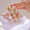 ADSBIAOYE Womens Gold Watch Waterproof Quartz Wrist Watch Elegant Oval Vintage Small Dial Bracelet Watch Fashion Dress Watches for Ladies