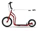 Yedoo Dogscooter City RunRun City Roller da 16/12 pollici, rosso con antenna per guida di guinzaglio
