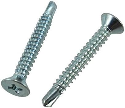 # 12 X 5 Zinc Plated Flat Head Phillips Drill & Tap Screws (Box of 100)