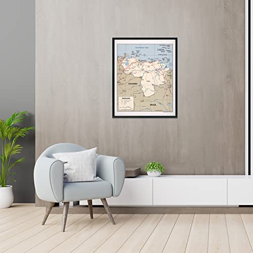 Historix 2007 Venezuela Map Poster - 24X30 Inch Mapa De Venezuela Wall Art - Map Of Caracas Venezuela - Bolivarian Republic Of Venezuela #TOP5