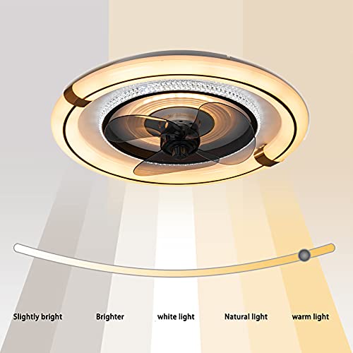 Ventilateur de plafond avec télécommande 60W à 3 vitesses réglables - 5