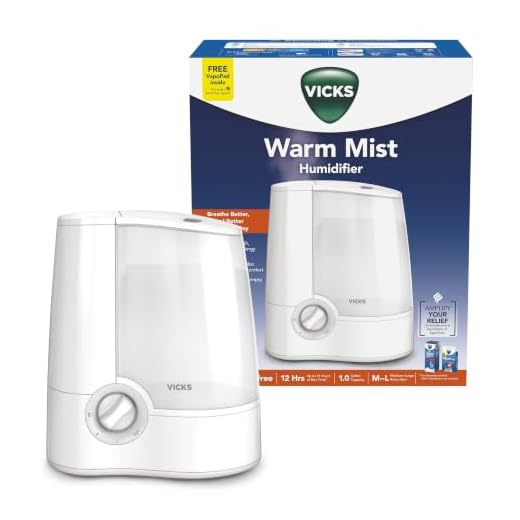 Vicks Warm Mist Humidifier, Small to Medium Rooms, 1 Gallon Tank – Vaporizer and Warm Mist Humidifier for Baby and Kids Rooms, Bedrooms and More