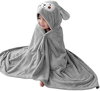 Gukasxi Hooded Baby Towel, Thick and Ultra Soft Hooded Baby Bath Towel Extra Large 140x70 cm Baby Towel, Absorbent Hooded Beach Or Bath Towel, Childrens Swimming/Bath Towel for Baby Girl Boys