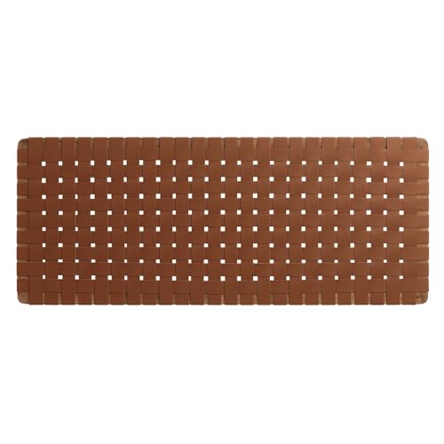 Modway Sparta Vegan Leather Weave Full Headboard in Walnut Brown, Faux Leather Full Headboard Only with Wall Mount Design, Double Headboard for Teenager's Bedroom, Guest Room or Small Bedroom by Modway - Image 4