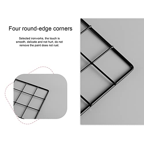 ZUOKEMY 4 Pieces Mounted Photo Grid Wall Grid Decorative Panels(black11.8 x15.7) for Living Room, Bedroom, Office, Study, Etc. Photo Memo Display Grid Panels by ZUOKEMY - Image 4