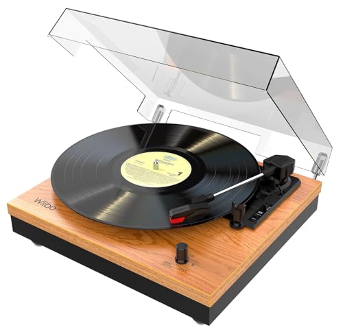Tocadiscos vintage Wiibo Mustang 1965-BT, el regalo ideal con Bluetooth y altavoces
