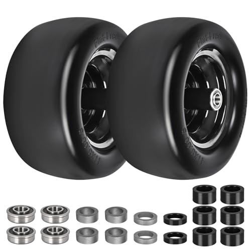 11x6.00-5 Flat Free Lawn Mower Tires (2)